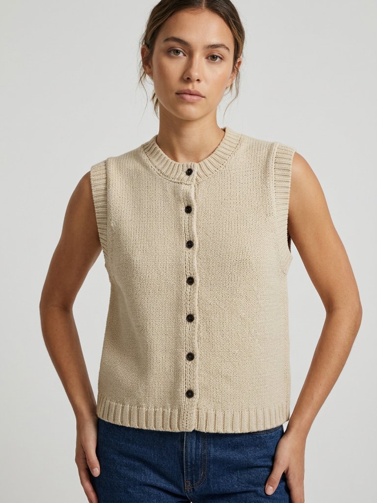 Dissh Button Down Sweater Vest